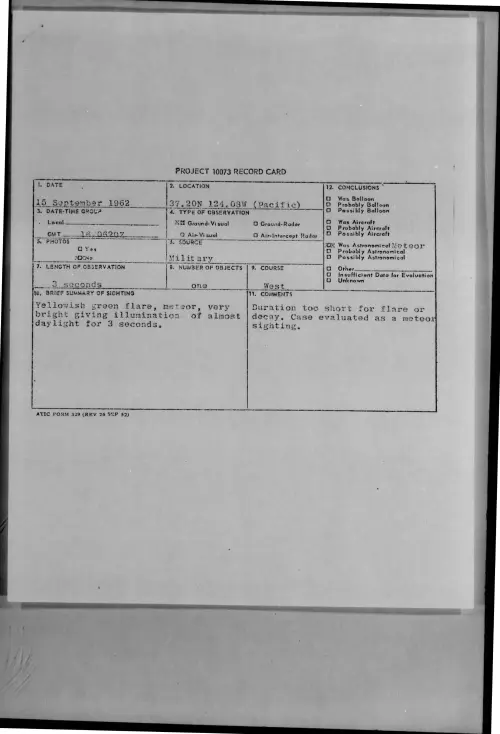 First page of 1962-09-8724118-37-20N124-08W-Pacific-