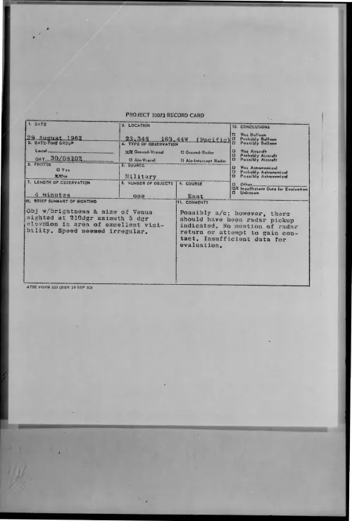 First page of 1962-08-8723197-23-34S163-44W-Pacific-