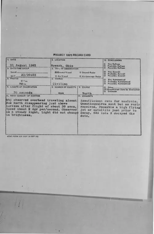 First page of 1962-08-8722914-Newark-Ohio