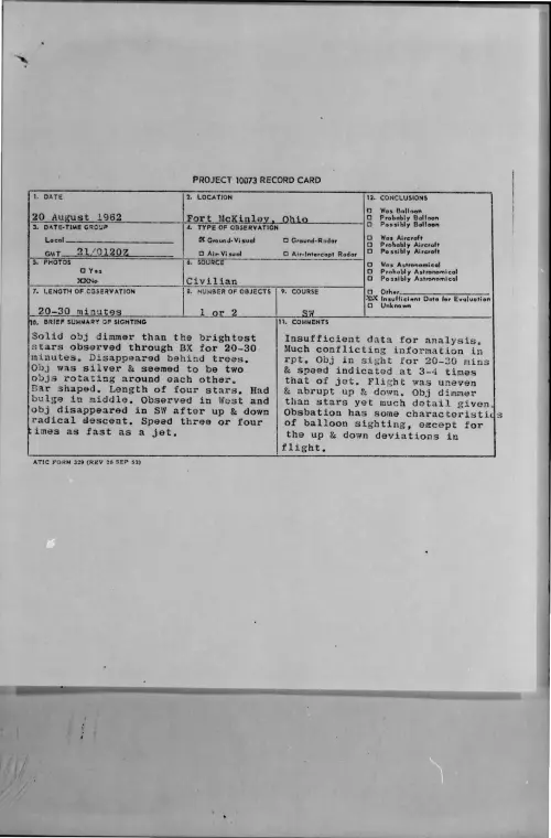 First page of 1962-08-8722844-FortMcKinley-Ohio