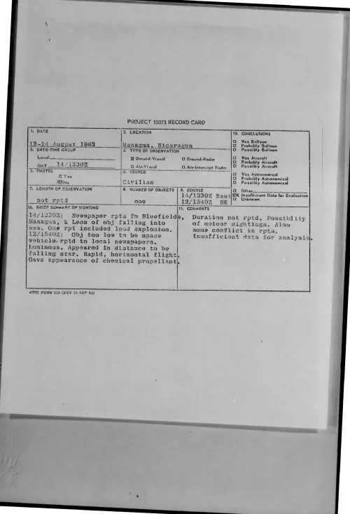First page of 1962-08-8716006-Managua-Nicaragua