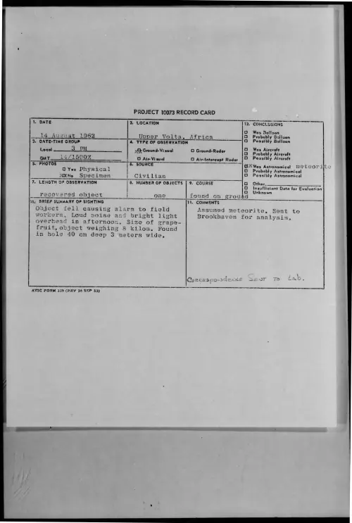 First page of 1962-08-8716045-UpperVolta-Africa