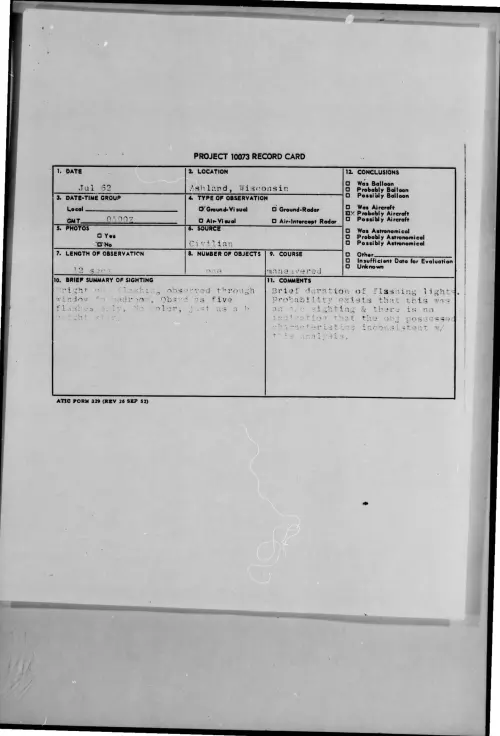 First page of 1962-07-8675067-Ashland-Wisconsin