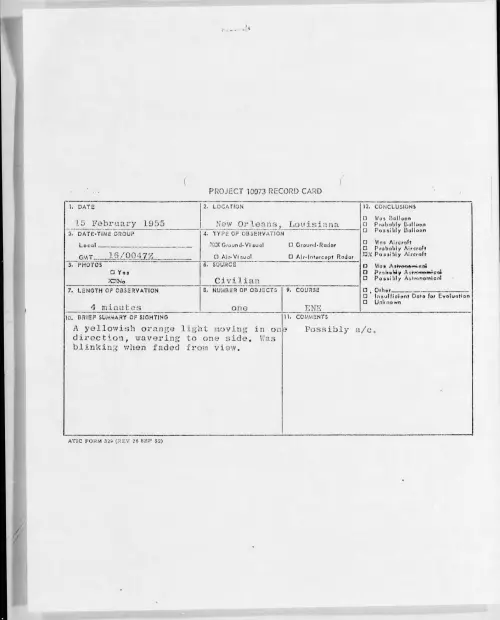 First page of 1955.02 - 6969422 - New Orleans, Louisiana