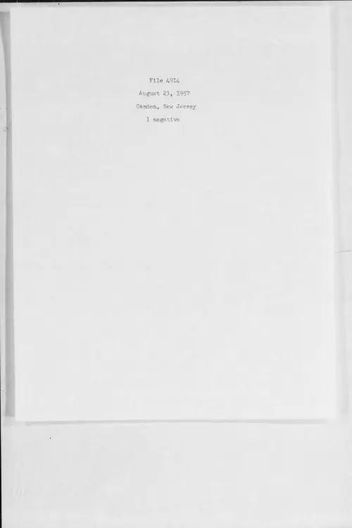 First page of 1957.08 - 6974791 - Camden, New Jersey (#4914)