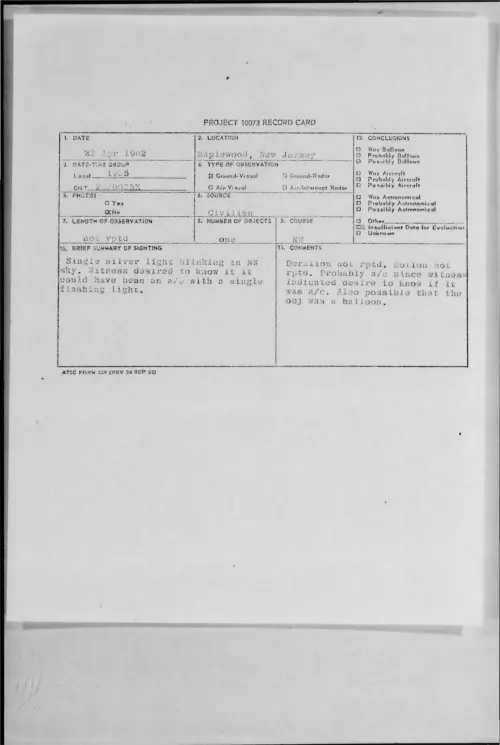 First page of 1962-04-8652617-Maplewood-NewJersey