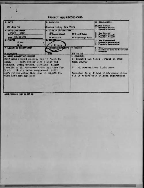 First page of 1954.01 - 6779690 - Seneca Lake, New York