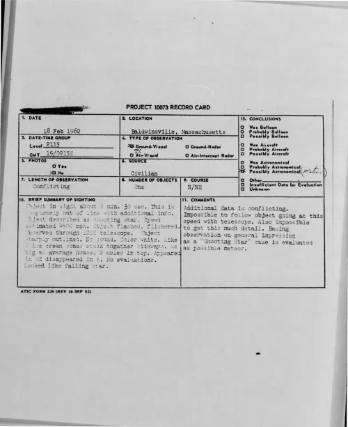 First page of 1962-02-8705080-Baldwinsville-Massachusetts