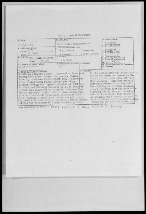 First page of 1962-05-8665556-Burlington-Massachusetts