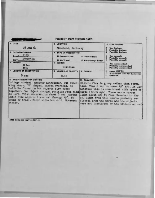 First page of 1962-01-8702688-Morehead-Kentucky