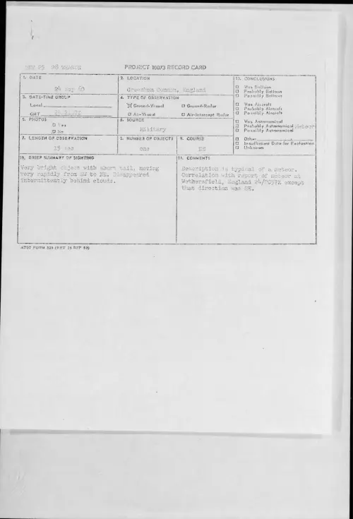 First page of 1960.09 - 8231086 - Greenham Common, England