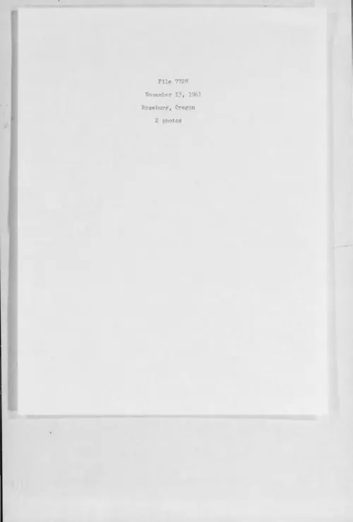 First page of 1961-11-6976897-Roseburg-Oregon-7728-