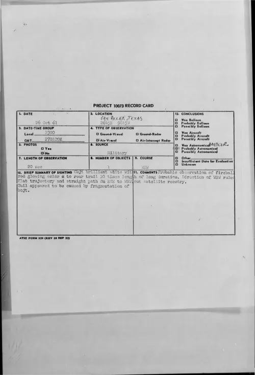 First page of 1961-10-8694774-McALLEN-TEXAS2645N9815W