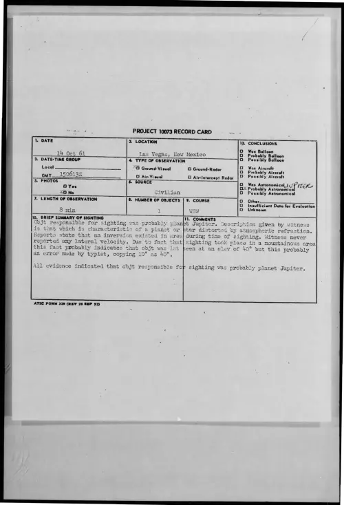 First page of 1961-10-8691923-LasVegas-NewMexico