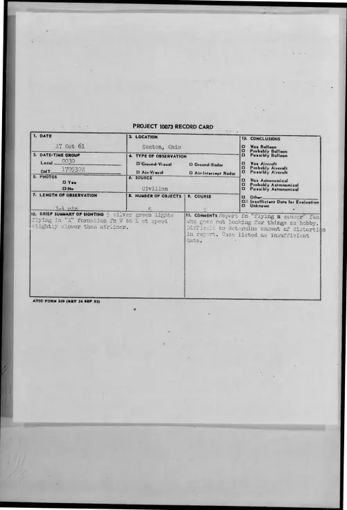 First page of 1961-10-8692852-Canton-Ohio