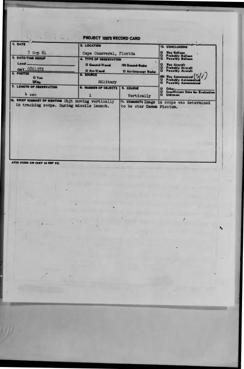 First page of 1961-09-8302347-CapeCanaveral-Florida