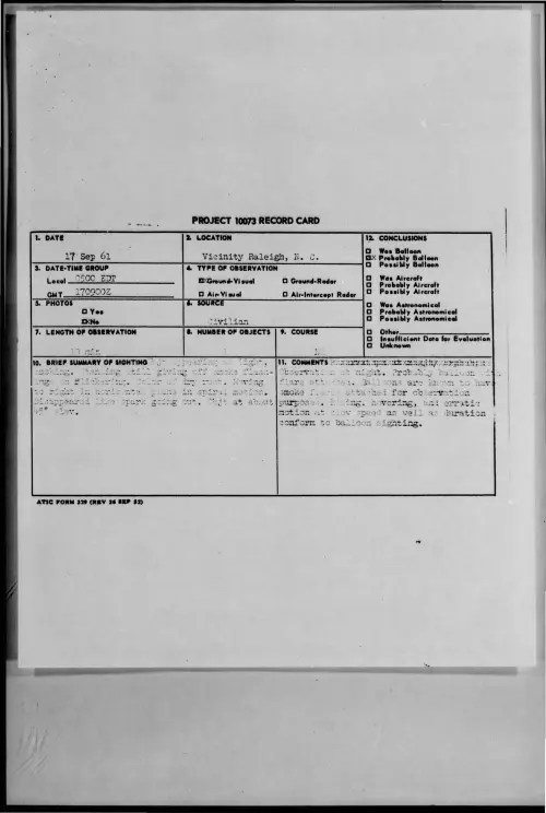 First page of 1961-09-8303173-VicinityRaleigh-N-C