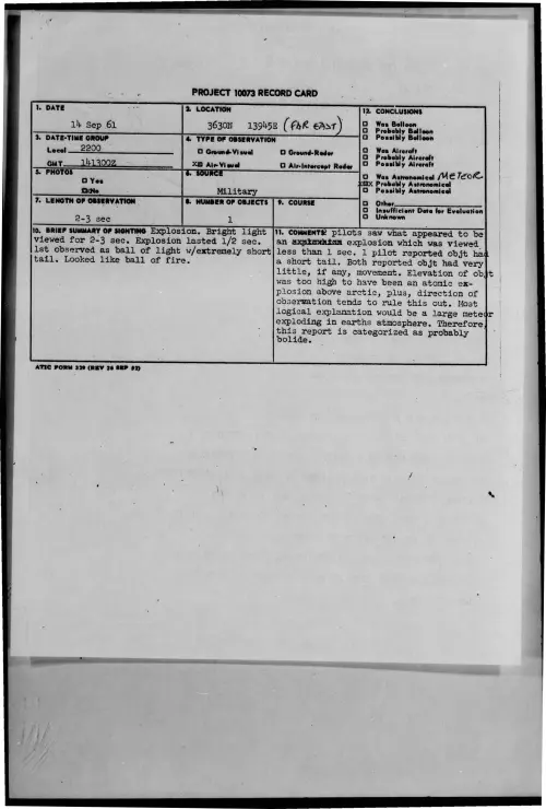 First page of 1961-09-8302965-3630N13945E-FAREAST-