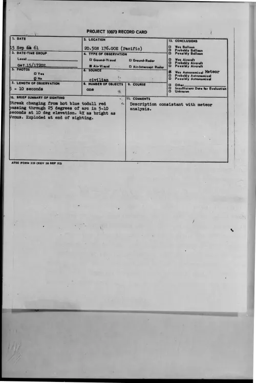 First page of 1961-09-8303092-20-50N176-00E-Pacific-