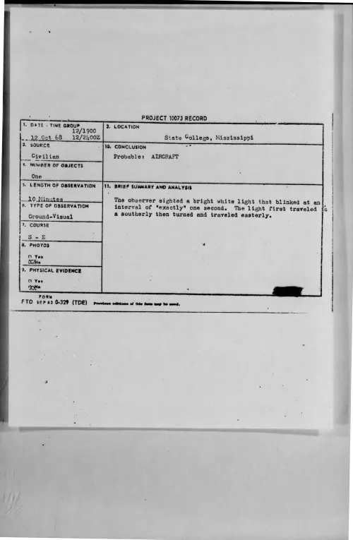 First page of 1968-10-9678263-StateCollege-Mississippi