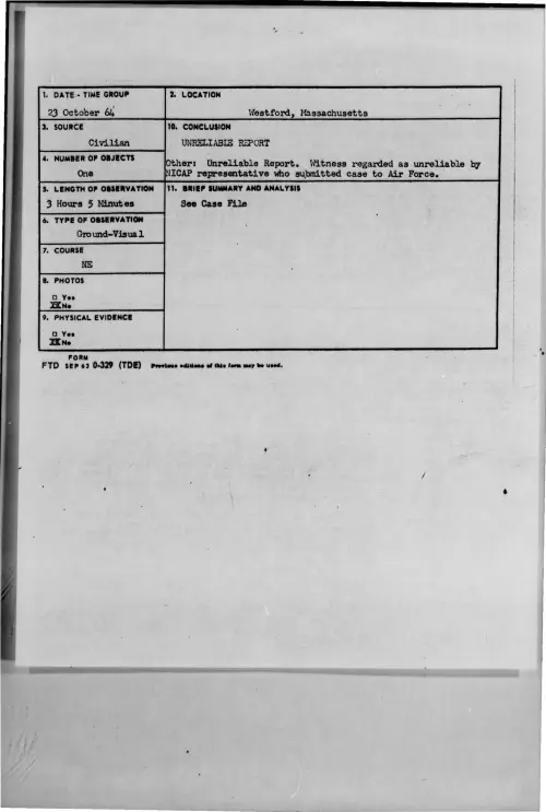 First page of 1964-10-9421745-Westford-Massachusetts