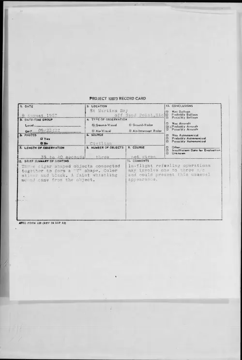 First page of 1957.08 - 6967493 - St Martins Bay off Sand Point, Mich