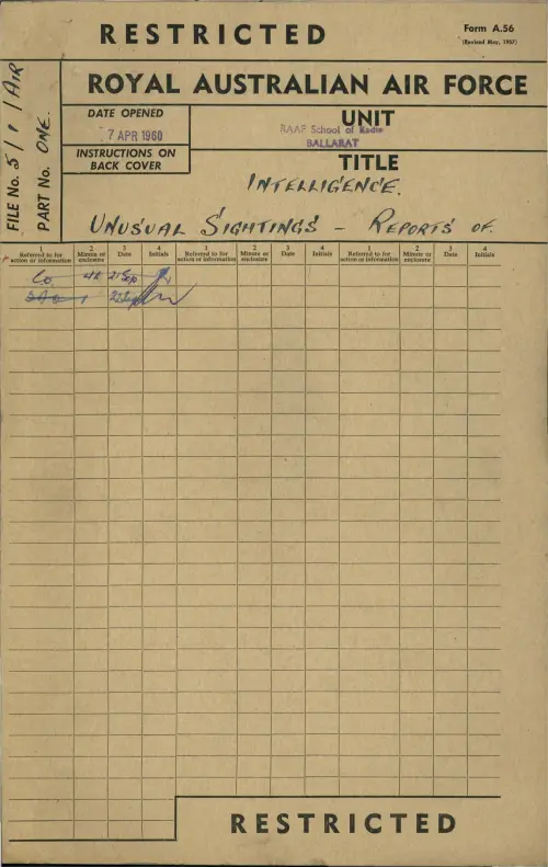 First page of AustralianUFOFiles - A12639_5-1-AIR_7267079