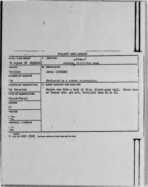 First page of 1950-08-9615573-Astoria-WashingtonArea