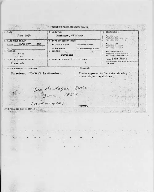 First page of 1954.06 - 8712953 - Muskogee, Oklahoma
