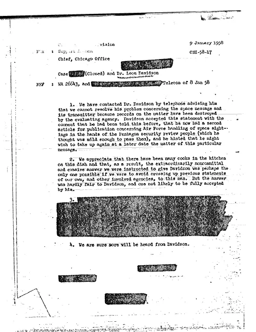 First page of CIAUFO - CASE (DELETED) (CLOSED) AND DR. LEON DAVIDSON