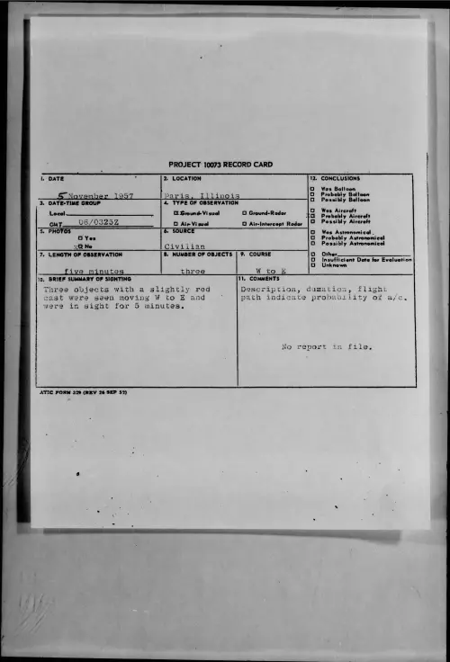First page of 1957.11 - 7232466 - Paris, Illinois