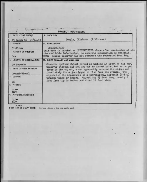 First page of 1966-03-8674474-Temple-Oklahoma