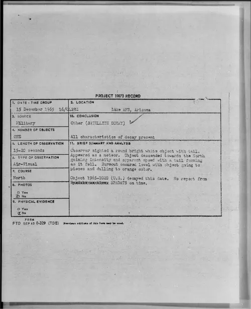 First page of 1965-12-8694408-LukeAFB-Arizona