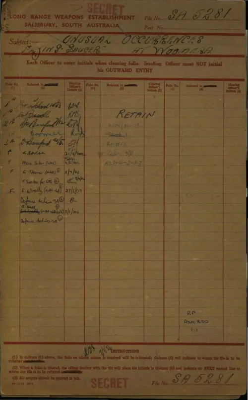 First page of AustralianUFOFiles - D174_SA5281_1012736