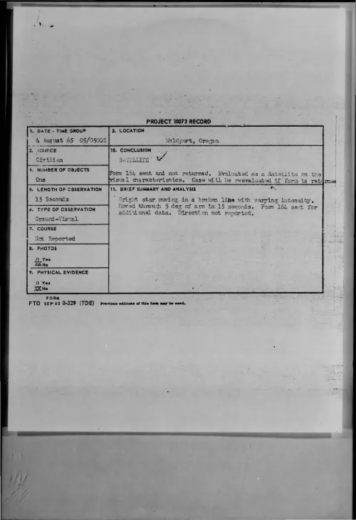 First page of 1965-08-7470088-Waldport-Oregon