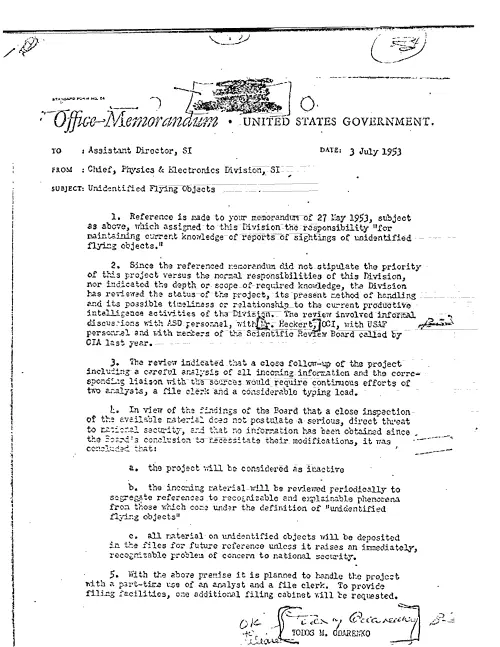 First page of CIAUFO - UNIDENTIFIED FLYING OBJECTS 5