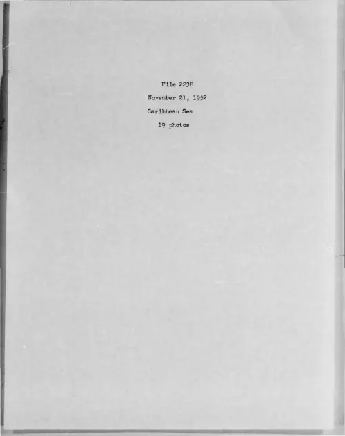 First page of 1952-11-7275097-CaribbeanSea-2238-