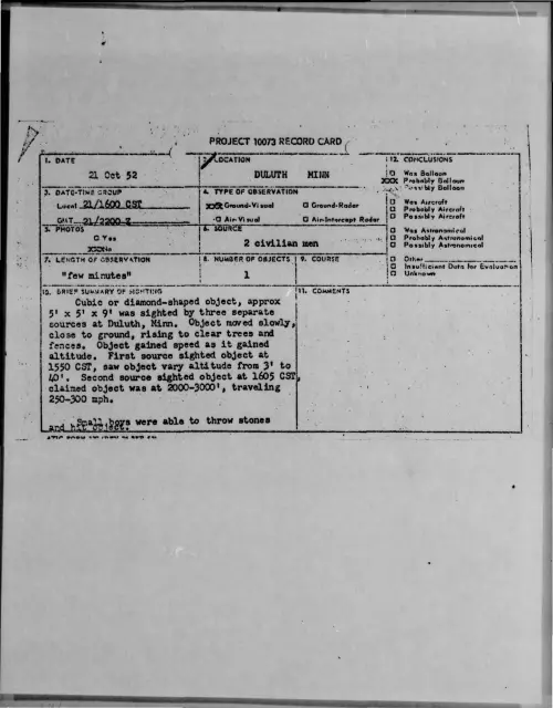 First page of 1952-10-9169281-DULUTHMINN