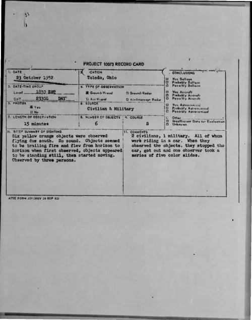 First page of 1952-10-9169309-Toledo-Ohio