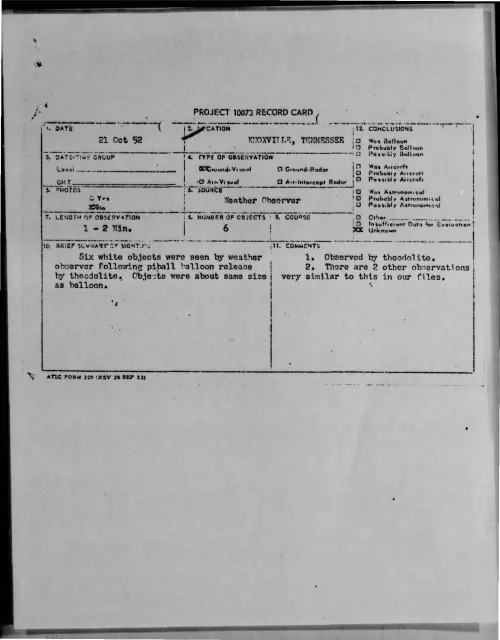 First page of 1952-10-9169278-KNOXVILLE-TENNESSEE