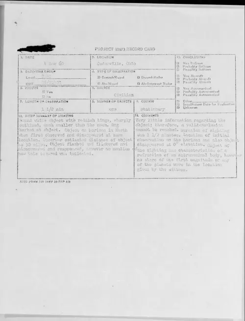 First page of 1960.11 - 8237855 - Cedarville, Ohio