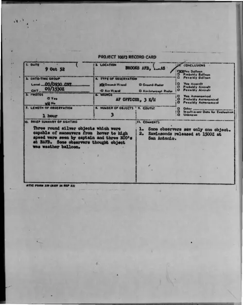 First page of 1952-10-6383758-BROOKSAFB-TEXAS