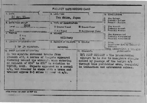 First page of 1952-09-6383597-TsuShima-Japan