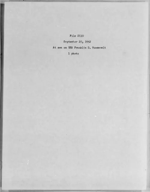 First page of 1952-09-7275086-AtSeaOnUSSFranklinD-Roosevelt-2110-