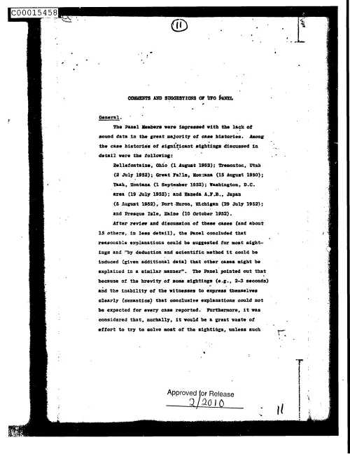 First page of CIAUFO - CommentsAndSuggestionsOfUfoPanelpubdUnknownDoc_0005516126