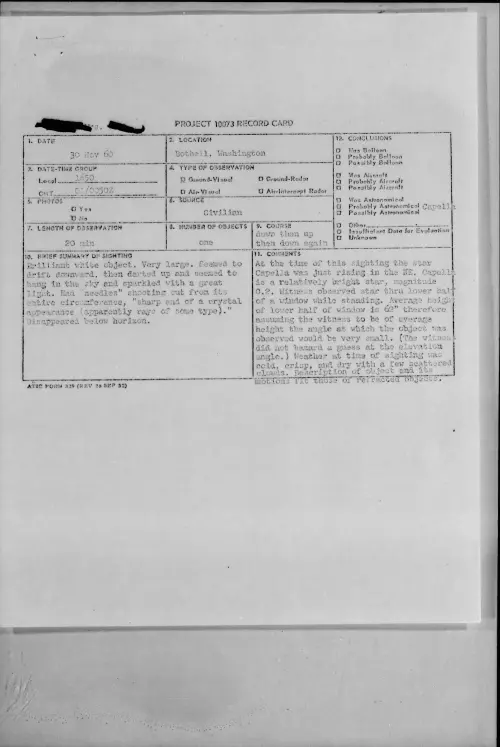 First page of 1960.11 - 8601582 - Bothell, Washington