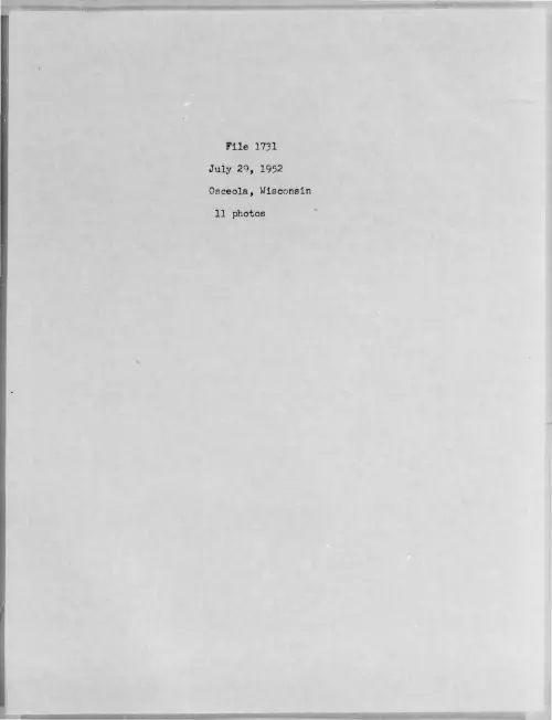 First page of 1952-07-7274783-Osceola-Wisconsin-1731-