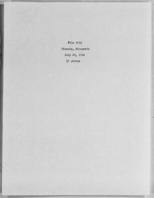 First page of 1952-07-7274638-Osceola-Wisconsin-1619-