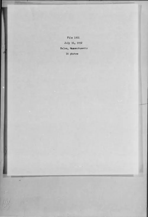 First page of 1952-07-7274460-Salem-Massachusetts-1501-