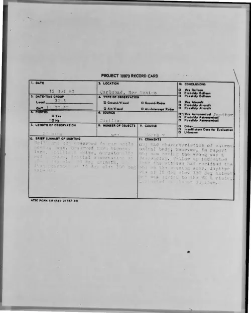 First page of 1962-07-8681860-Carlsbad-NewMexico